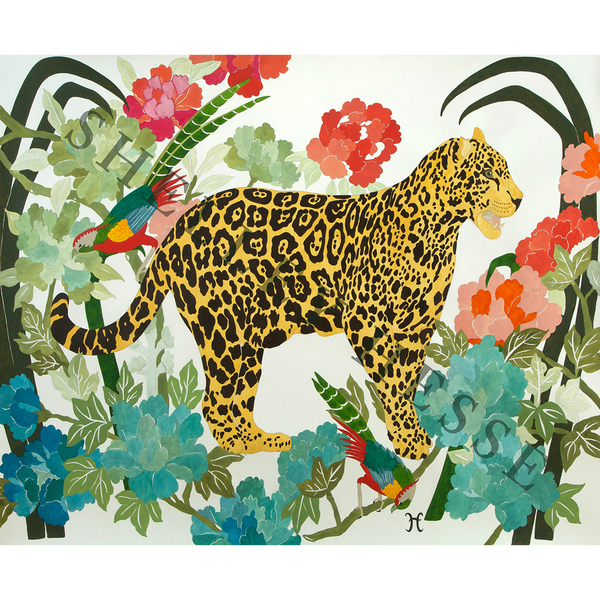 Leopard and Pheasants